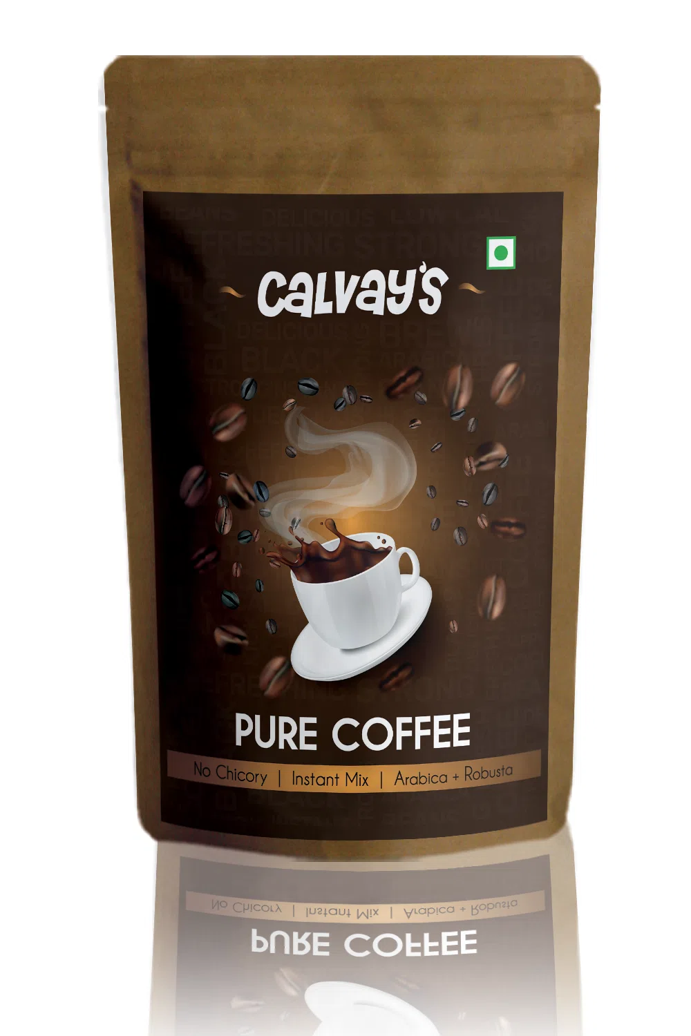 Image of Calvays Pure coffee powder front