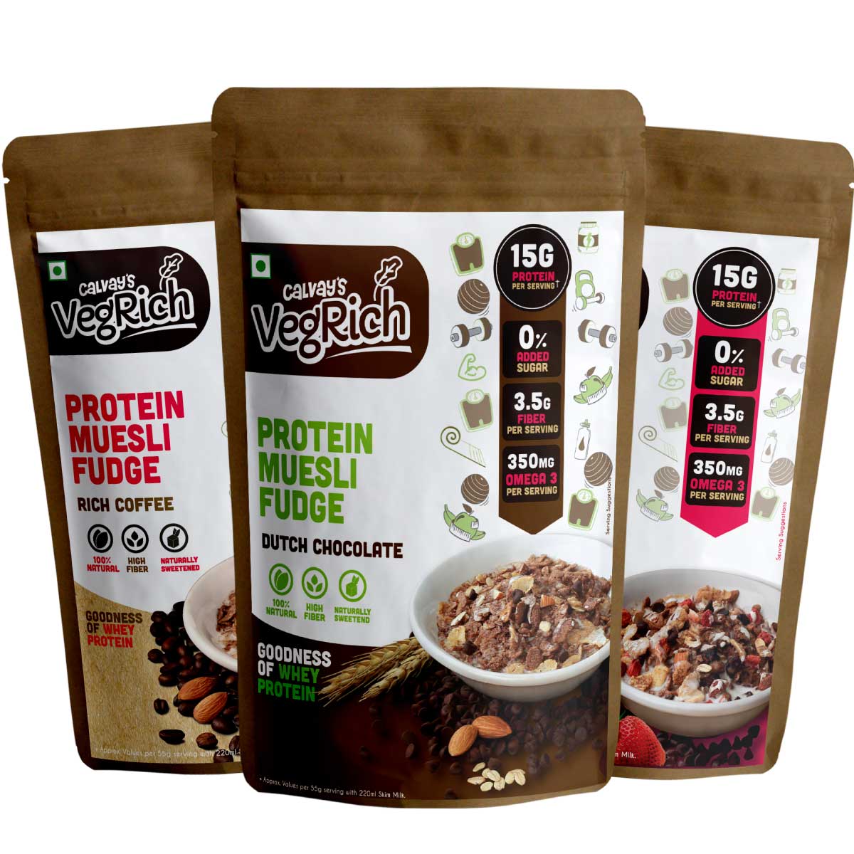 VegRich Protein Muesli Assorted Combo Pack