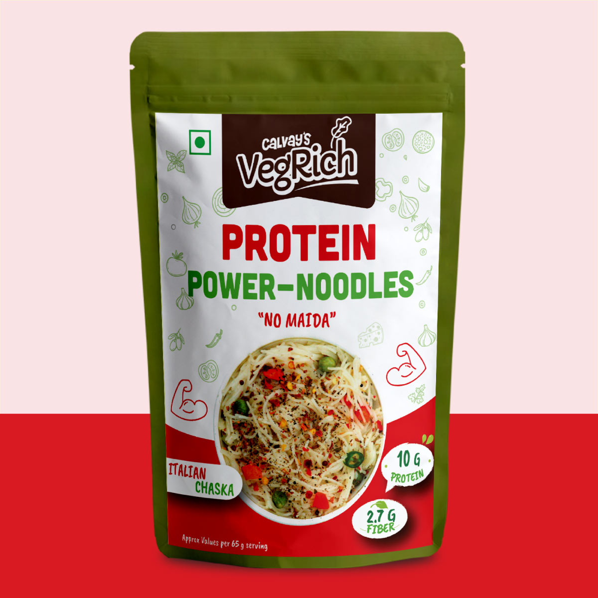 Front image of Protein Power Noodles with added Whey Protein