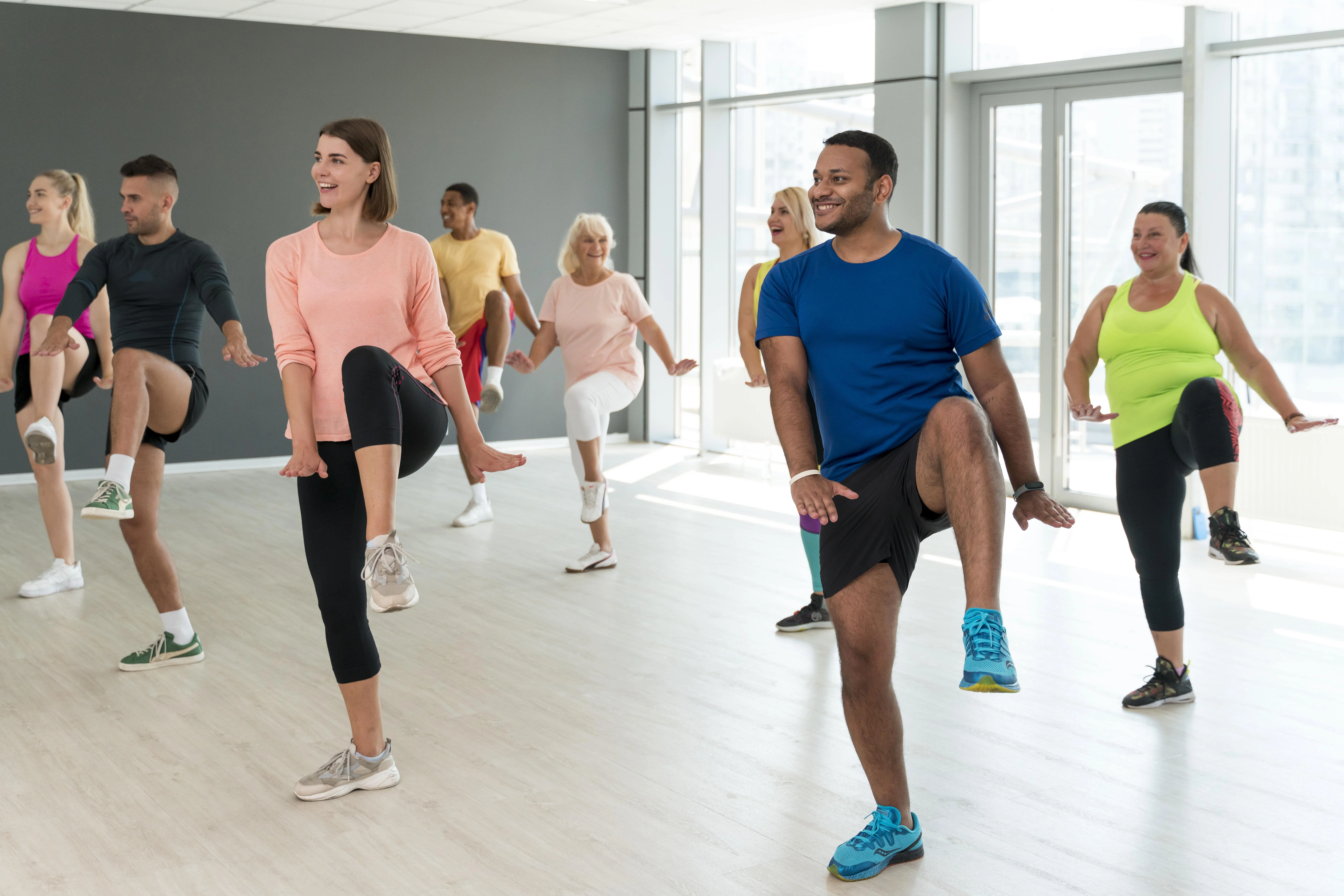 People working out