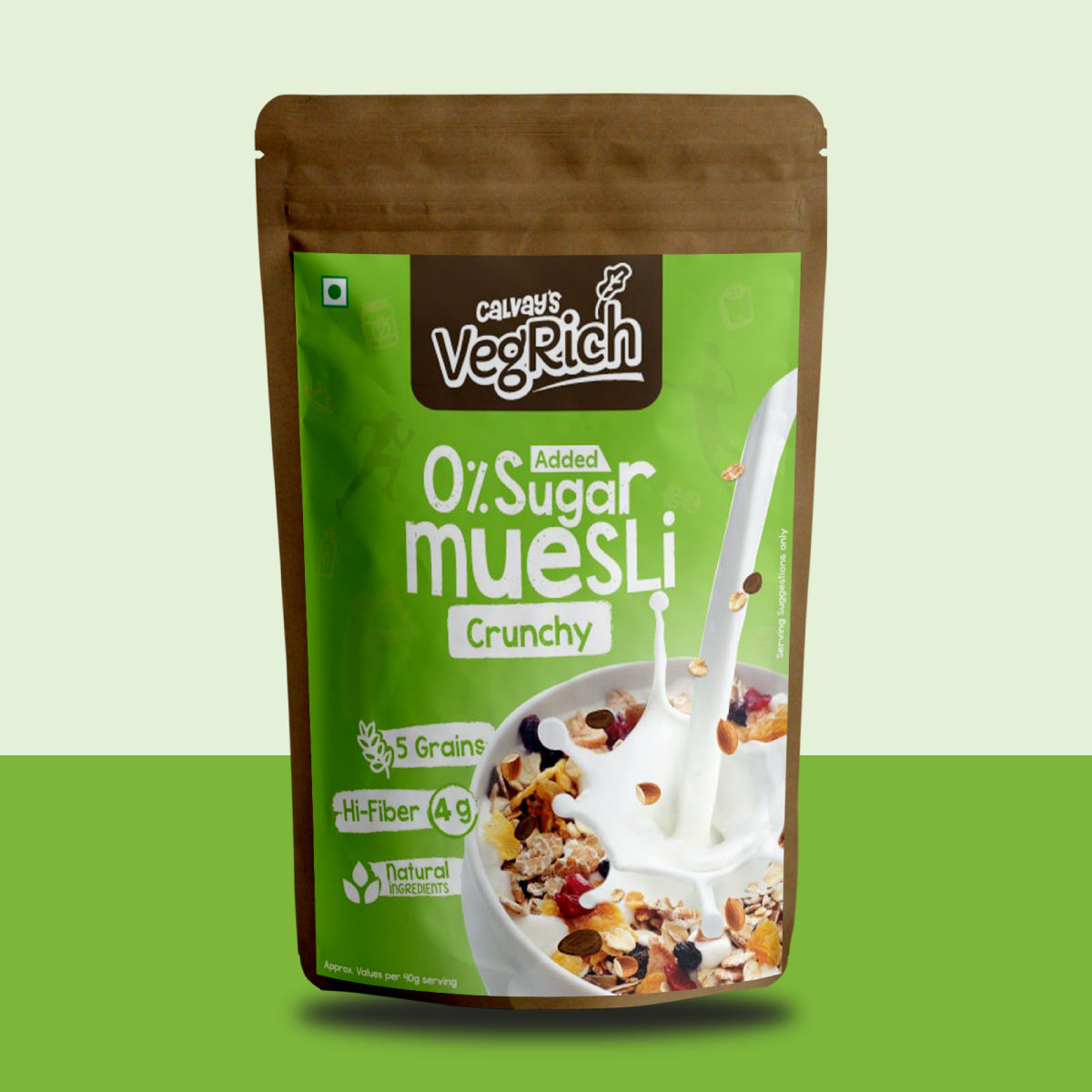 Zero added sugar muesli crucnhy